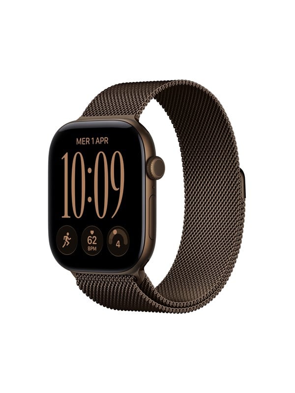 Apple Watch Series 12 GPS  Cellular 46mm Dark Bronze Aluminium Case with Dark Bronze Milanese Loop - ML
