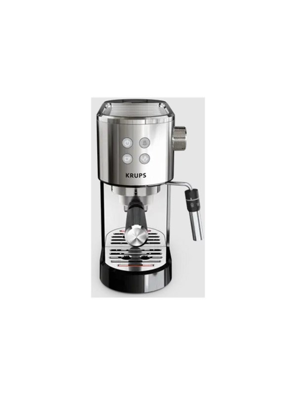 Krups Virtuoso  XP444C10 - coffee machine with milk frother - 15 bar - stainless steel