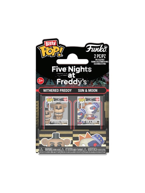 Funko - Funko Bitty POP 2PK FNAFS2 Freddy  SunMoon