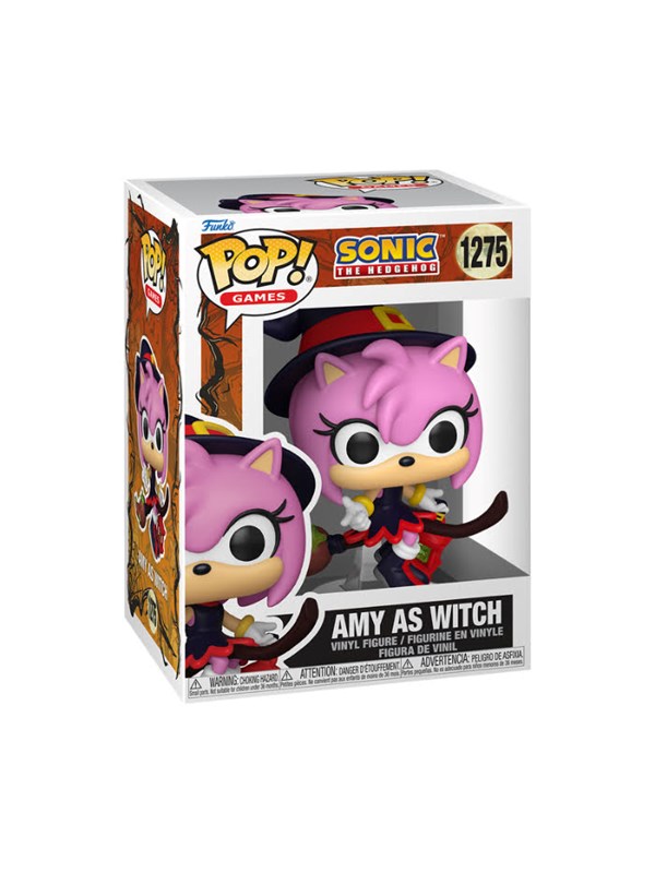 Funko - Funko POP Vinyl Sonic S11 Amy auf Besen