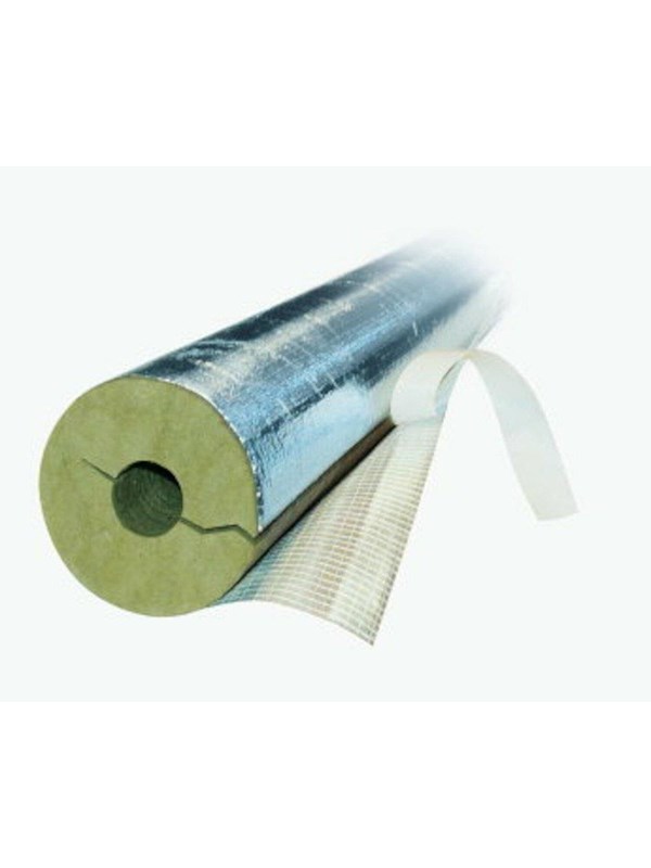 Rockwool Rohrschale universal mit Klebeband, 28mm