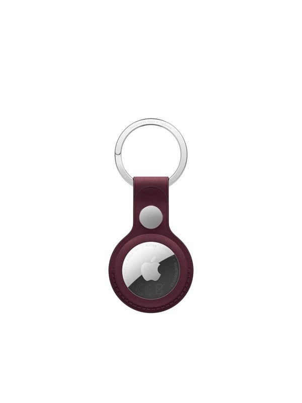 Apple AirTag FineWoven Key Ring  Burgundy