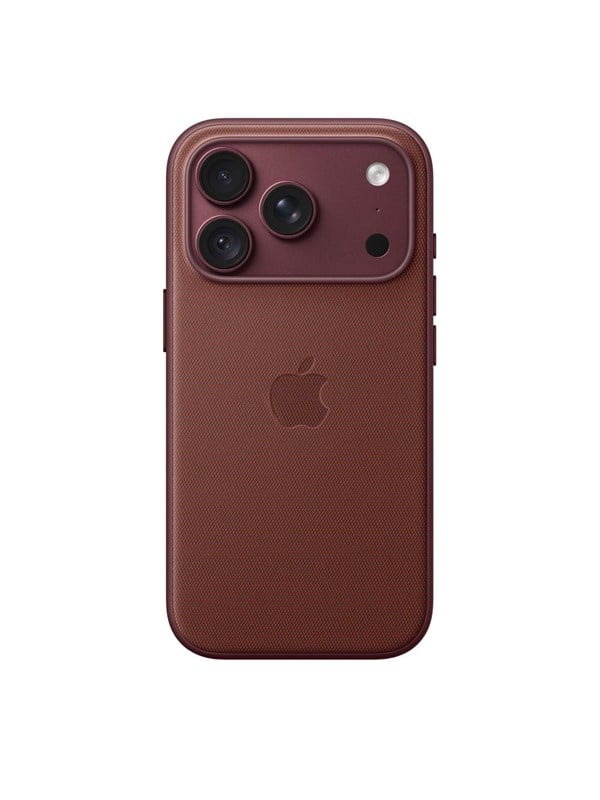 Apple technische geflochtene MagSafe Hülle Polyester recycelt Bordeaux für iPhone 18 Pro