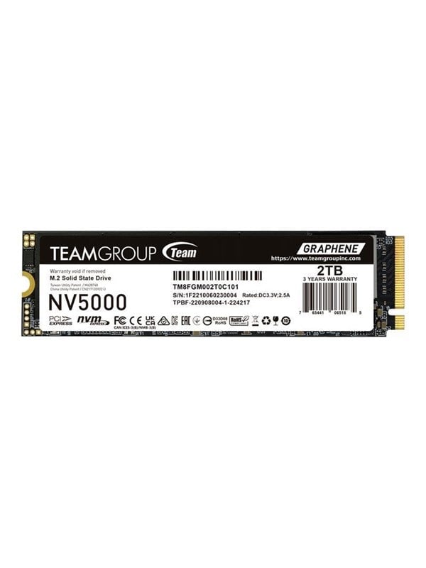 Team Group NV5000 - SSD - 2 TB - PCIe 40 x4 NVMe