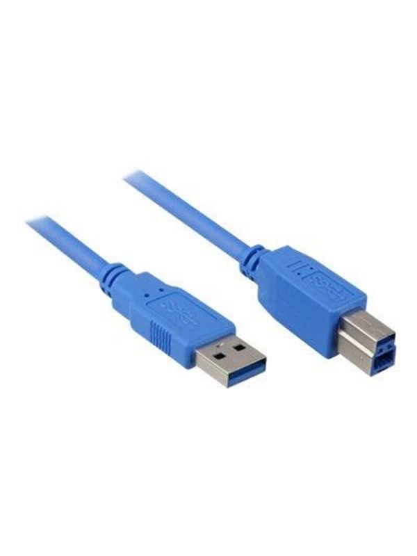 Câble USB 3.2 Gen 1, USB-A mâle > USB-B mâle