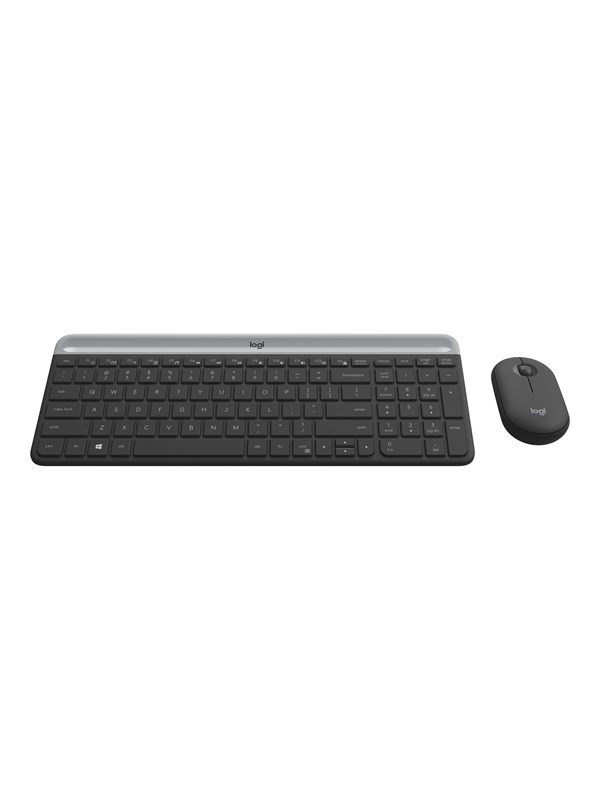 Slim Wireless Combo MK470 - Tastatur-und-Maus-Set - kabellos - 24 GHz - QWERTY - Spanisch
