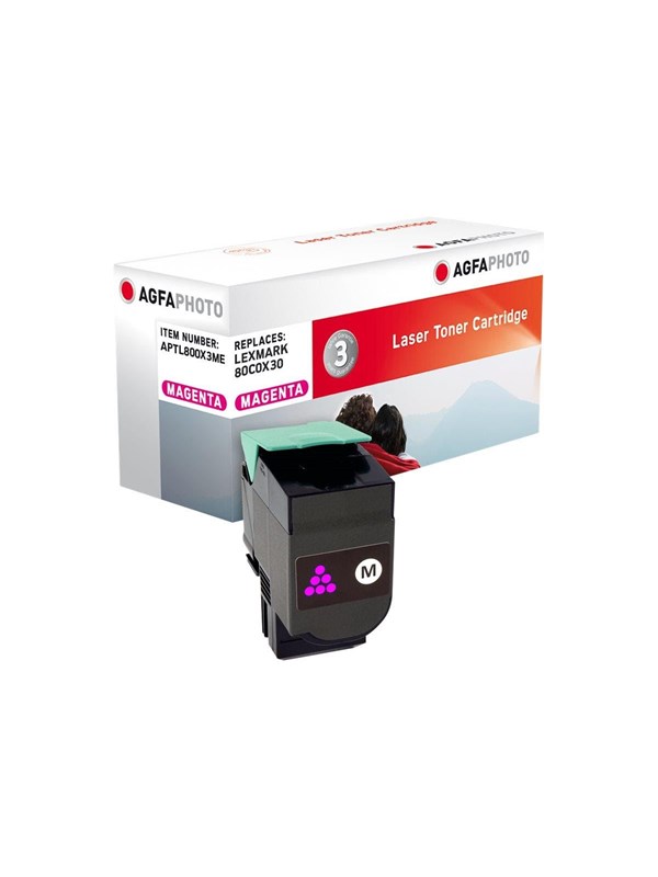 Agfa Photo - magenta - compatible - toner cartridge alternative for Lexmark 800X3 Lexmark 80C0X30