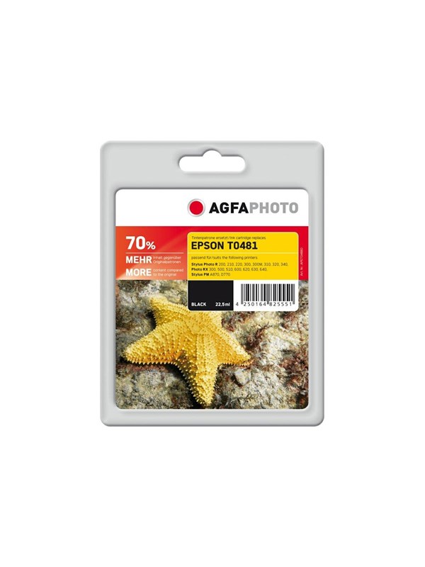 Agfa Photo - black - compatible - ink cartridge (alternative for: Epson C13T04814010 Epson T0481)