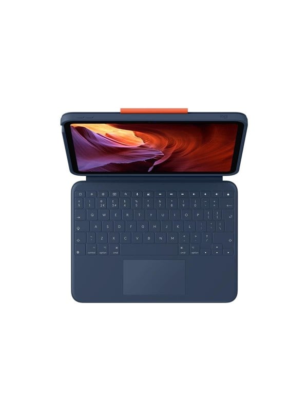 Logitech Rugged Combo 4 Touch - keyboard and folio case - with trackpad - QWERTY - UK - classic blue Input Device - Tastatur & Folio-Set - Englisch (UK) - Blau