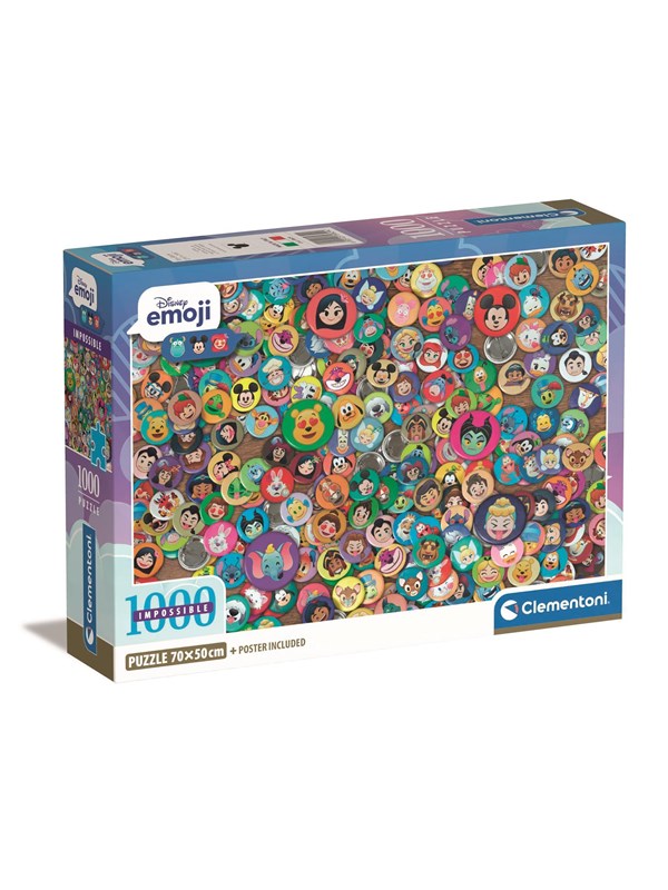 Clementoni Puzzle HQC Impossible - Disney Mult 1000 pieces 2D Puzzles