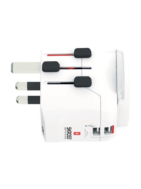 SKROSS Länderstecker Pro Light USB World (2xA) White - Bild 5