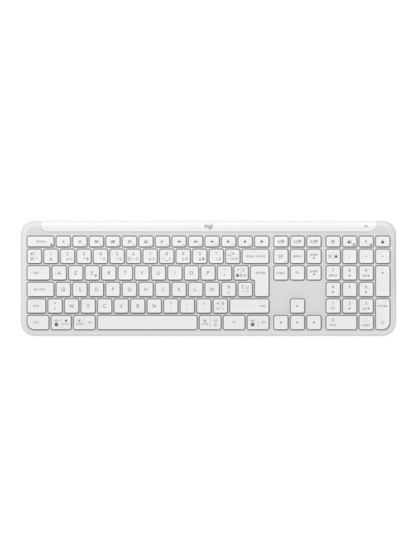Logitech Signature Slim K950 - Tastatur - Full-Size - Französisch - Weiss