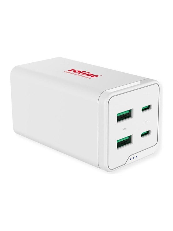 Roline power adapter - 2 x 24 pin USB-C (PD) 2 x USB (QC 3.0) - 120 Watt