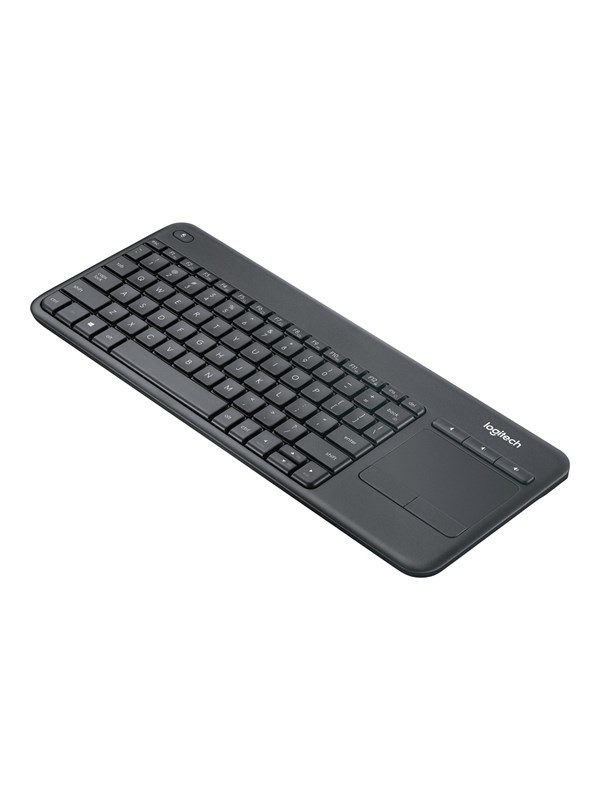 Logitech Wireless Touch Keyboard K400 Plus - Tastatur - Universal - Schwarz