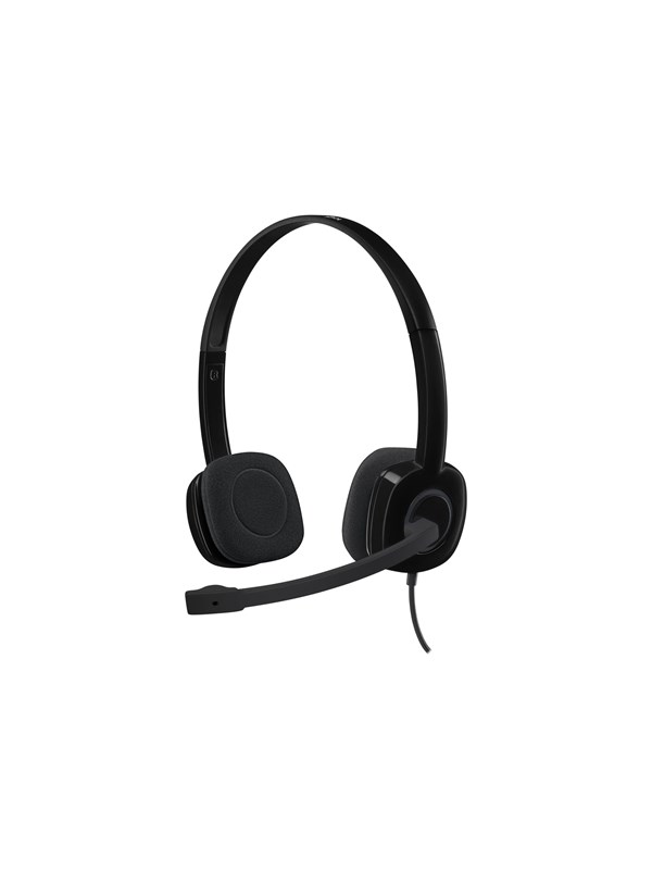 Logitech H150 stereo headset, wired, office/call centre, 20 - 20000 Hz, 80 g, headphones, black