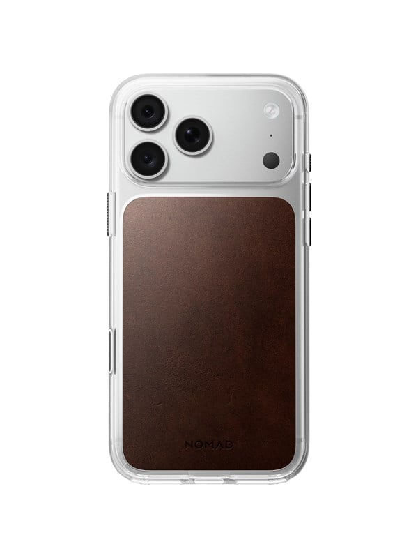 Nomad Clear Leather Case - rustic brown Horween - iPhone 18 Pro Max17 Pro Max