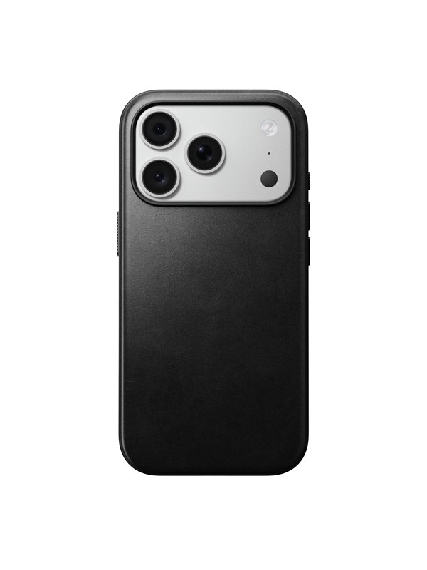 Nomad Modern Leather Case - black (Horween) - iPhone 18 Pro/17 Pro
