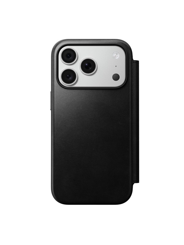 Nomad Modern Leather Folio - black (Horween) - iPhone 18 Pro/17 Pro