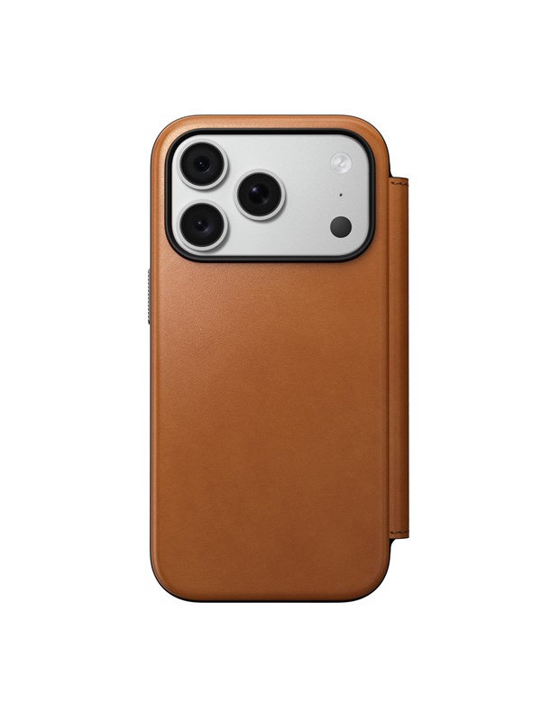 Nomad Modern Leather Folio - saddle Horween - iPhone 18 Pro17 Pro