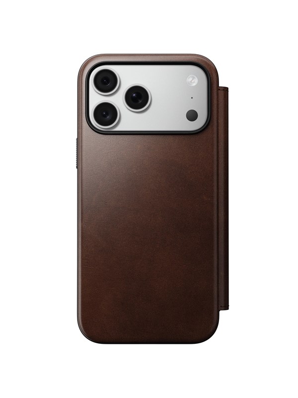 Nomad Modern Leather Folio - rustic brown Horween - iPhone 18 Pro Max17 Pro Max