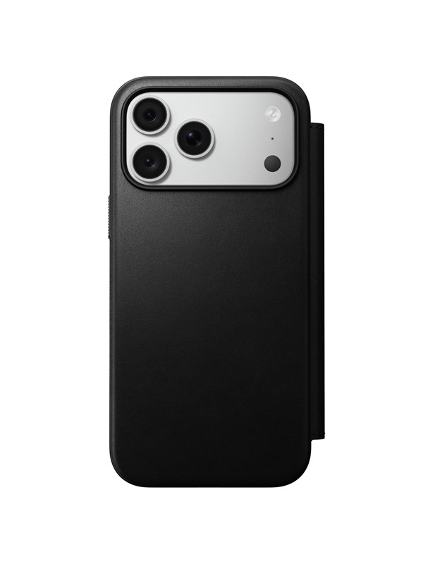 Nomad Modern Leather Folio Klapphülle für das Apple iPhone 18 Pro Max - Black