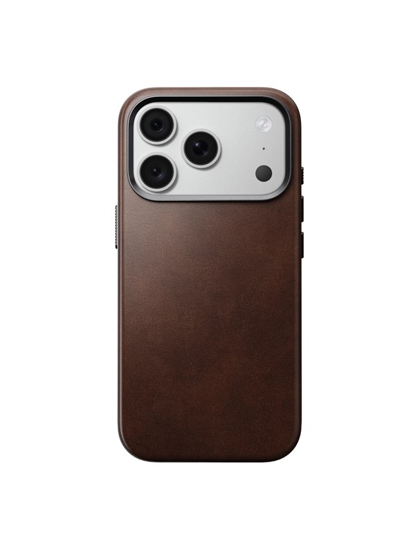 Nomad Traditional Leather Case - rustic brown (Horween) - iPhone 18 Pro/17 Pro