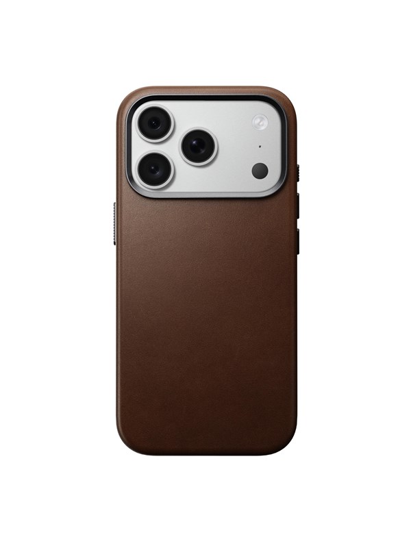 Nomad Traditional Leather Backcover mit MagSafe für das Apple iPhone 18 Pro / 17 Pro - Brown