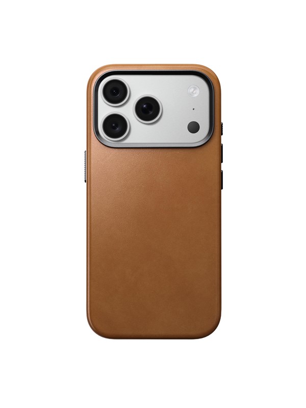 Nomad Traditional Leather Backcover mit MagSafe für das Apple iPhone 18 Pro / 17 Pro - English Tan