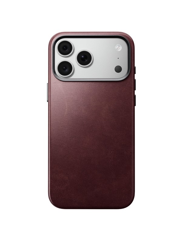 Nomad Traditional Leather Case - burgundy (Horween) - iPhone 18 Pro Max/17 Pro Max