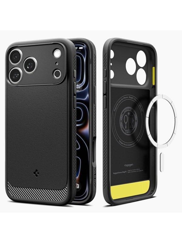 Spigen Rugged Armor MagSafe - matte black - iPhone 18 Pro Max17 Pro Max
