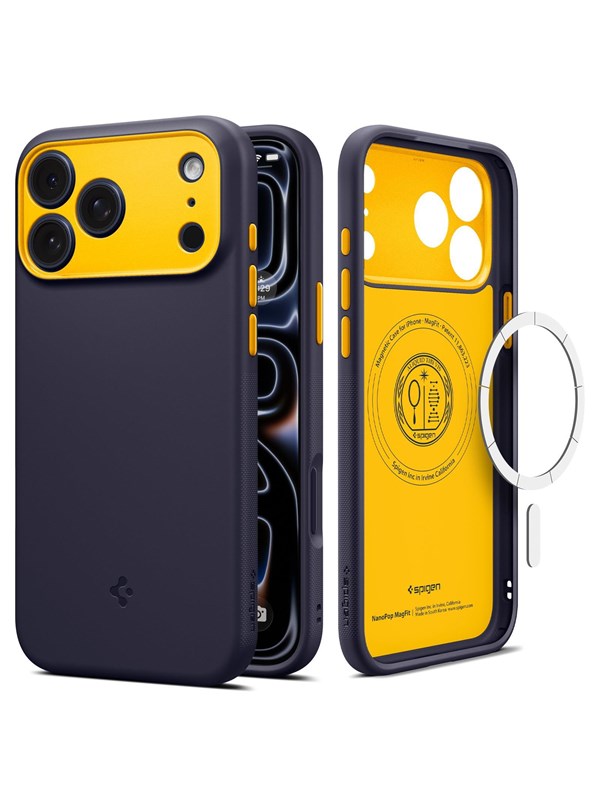 MagSafe-Hülle für Apple iPhone 18 Pro Max / 17 Pro Max, Spigen, Caseology Nano Pop, Lila ACS12140