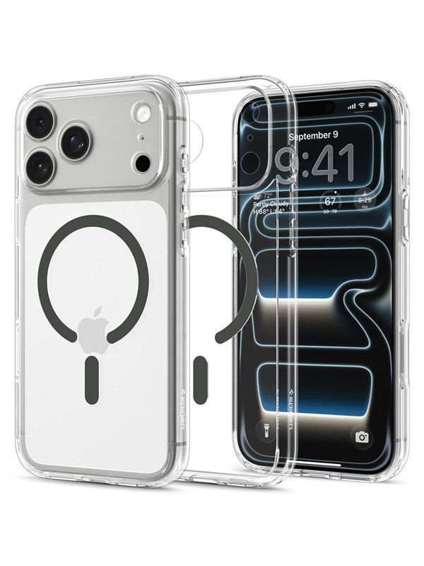 Spigen Ultra Hybrid MagSafe - clear graphite - iPhone 18 Pro17 Pro