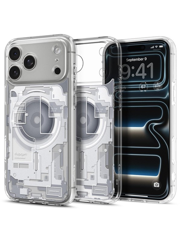 MagSafe-Hülle für Apple iPhone 18 Pro / 17 Pro, Spigen, Ultra Hybrid Zero One, Weiß ACS12163