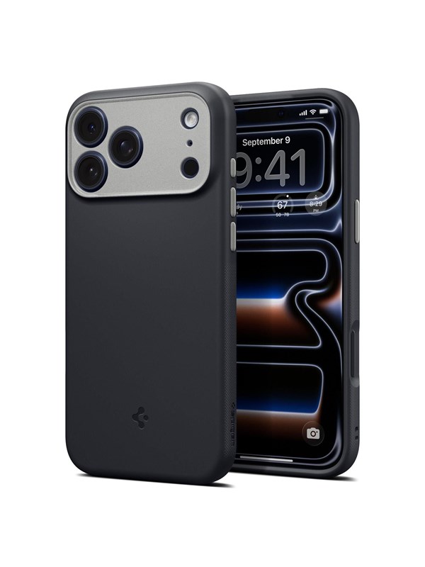 MagSafe-Hülle für Apple iPhone 18 Pro / 17 Pro, Spigen, Caseology Nano Pop, Schwarz ACS12177