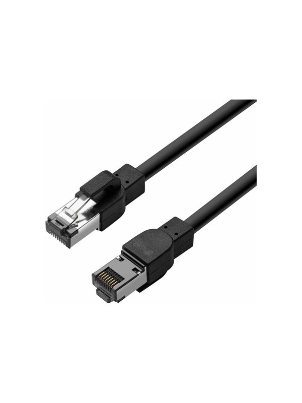 Lanview patch cable - 75 m - black - Schwarz - 75m