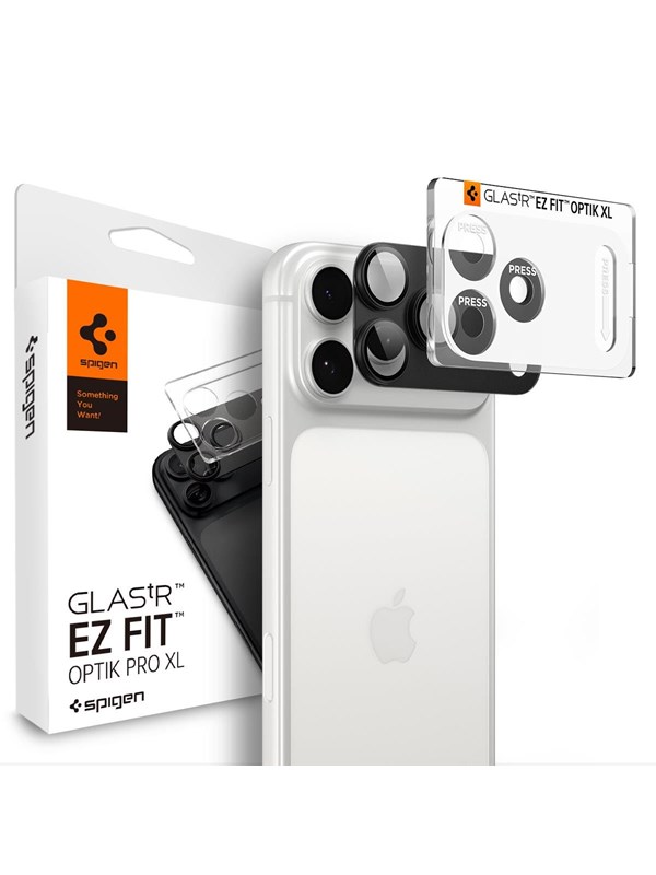 Spigen Glass tR EZ Fit Optik Pro XL 1 Pack - dark gray - iPhone 18 Pro Max