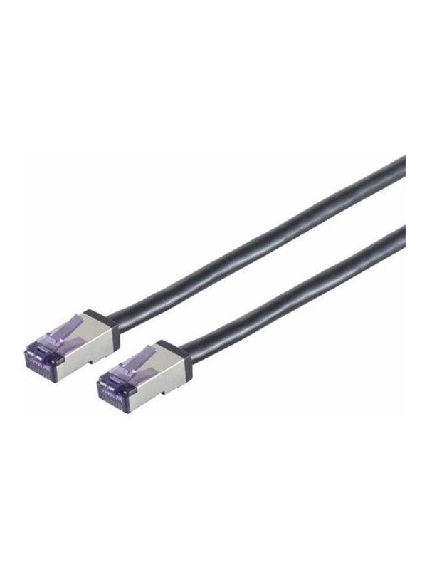 Lanview patch cable - 20 m - black - Schwarz - 20m