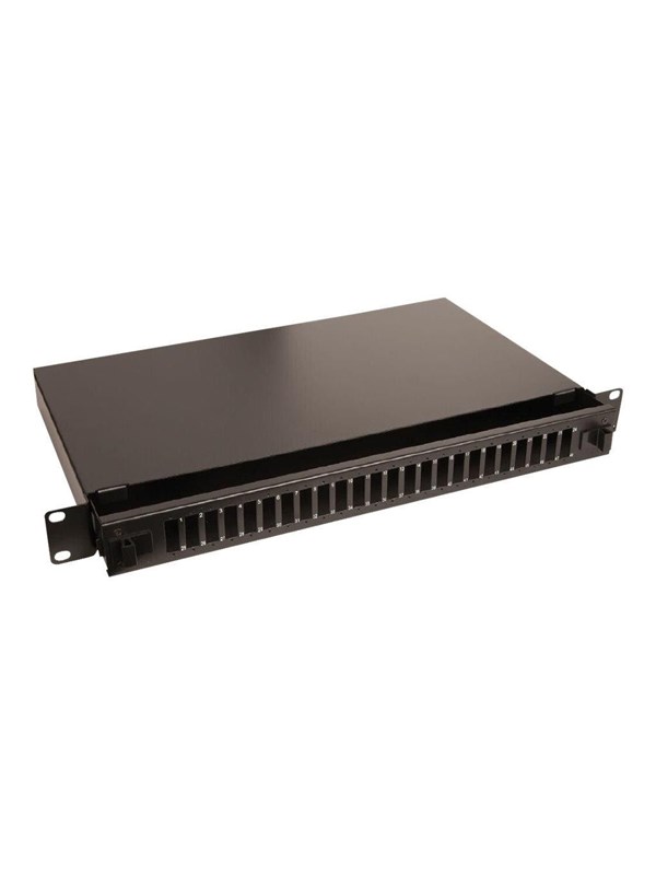 LANVIEW Fibre Patch Panel 19inch 1U 24 Ports for SC Duplex/LC Quad