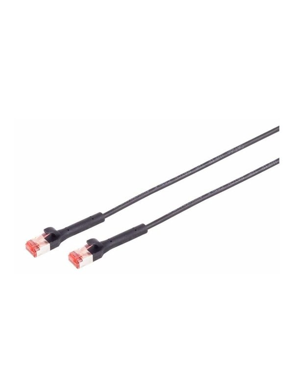 Lanview Flex-Angle patch cable - 1.5 m - black - Schwarz - 1m