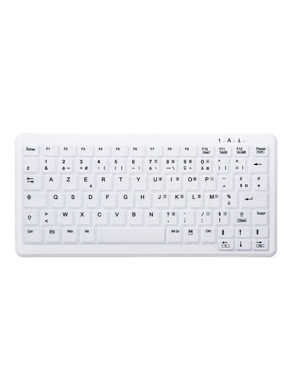Cherry Contour Active Key MedicalKey ClassicClean AK-C4110 - keyboard - medical hygienic design mini - French - white Input Device - Tastatur - Franzsisch - Weiss