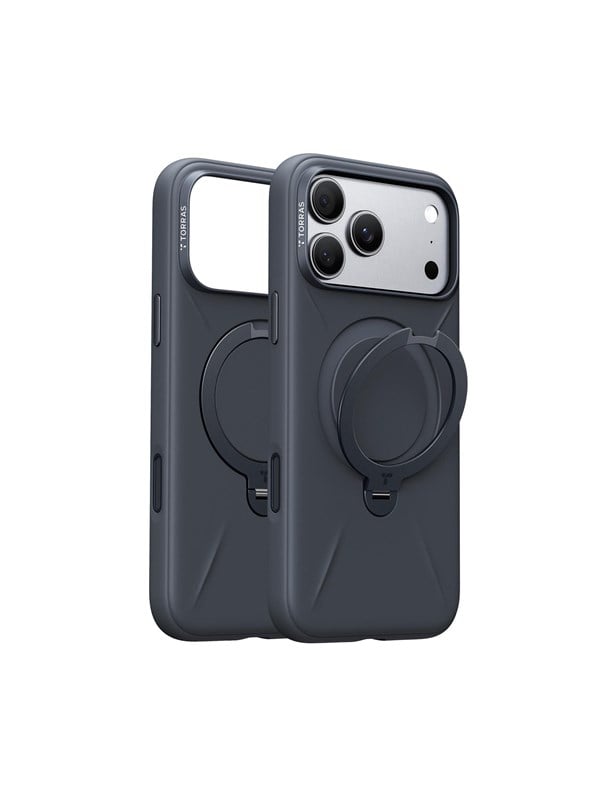 Torras Ostand Q3 Silicone for iPhone 18 Pro - Black