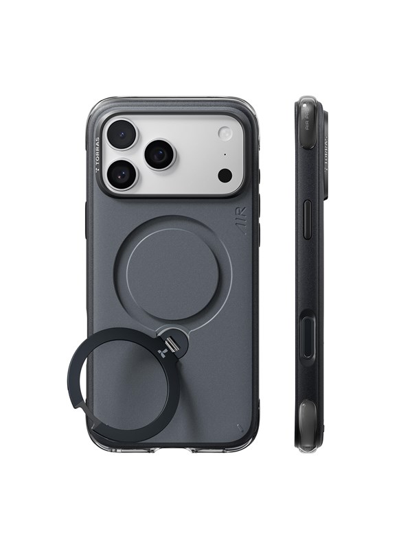 MagSafe-Hülle für Apple iPhone 18 Pro / 17 Pro, Torras, Ostand Q3 Air Essential, Schwarz