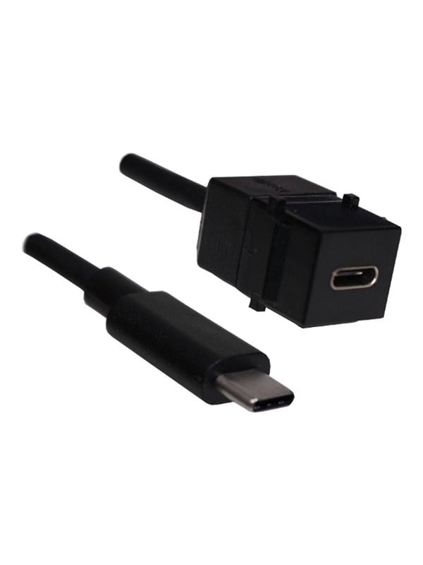 BACH 917.1212 - Keystone Modul, USB Typ C Buchse / Stecker, 0,5 m