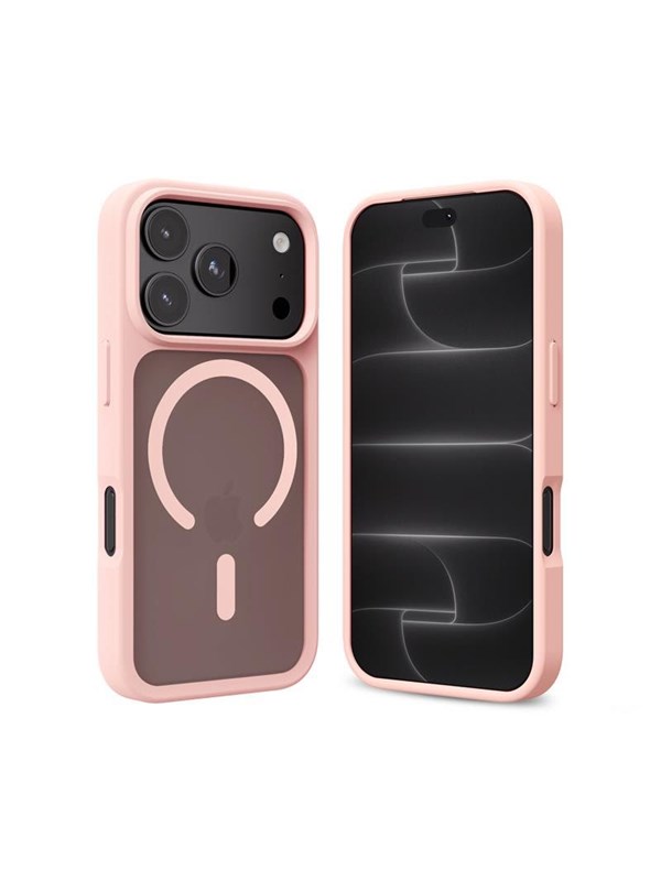 CRONG Hybrid MATTE Magnetic case with MagSafe for iPhone 18 Pro  iPhone 17 Pro - Pink