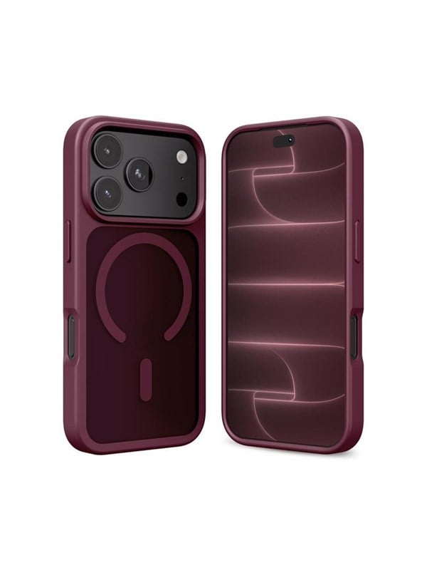 CRONG Hybrid MATTE Magnetic case with MagSafe for iPhone 18 Pro  iPhone 17 Pro - Burgundy