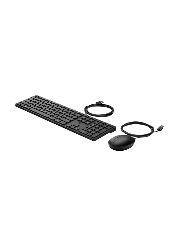 Hewlett Packard - hp Wired Desktop 320MK Mouse and Keyboard Tastatur Maus enthalten usb Schwarz