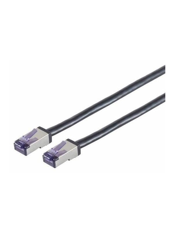Lanview patch cable - 30 m - black - Schwarz