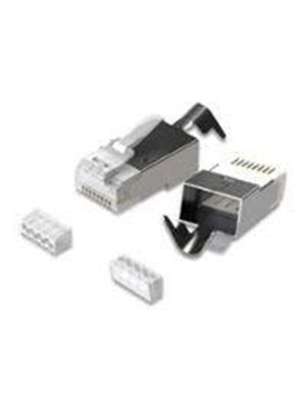 MicroConnect network connector - aluminium - Silber