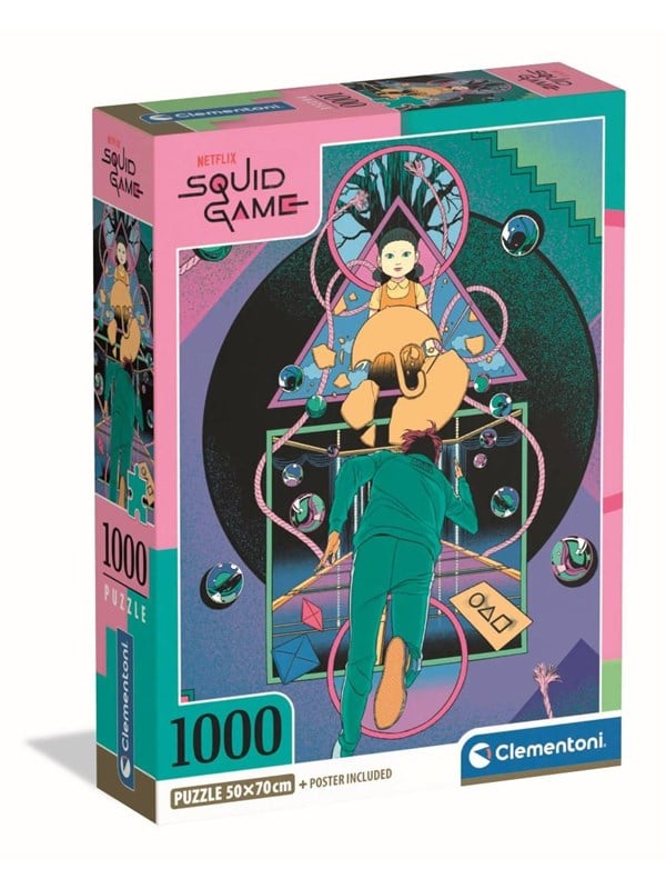 Clementoni HQC Squid Game 2 Jigsaw Puzzle 1000 pieces 2D Puzzles