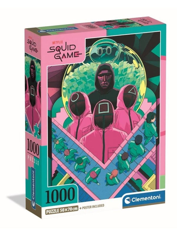 Clementoni HQC Squid Game 2-2 Jigsaw Puzzle 1000 pieces 2D Puzzles